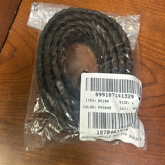 J Crew Italian braided-suede roller-buckle belt BO190 - Picture 3 of 3